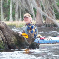 Chuck in his kayak